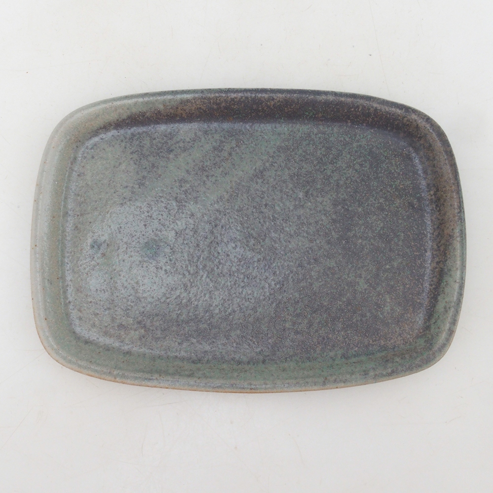 Keramická podmiska H02 - 17,5 x 12 x 1 cm - zelená