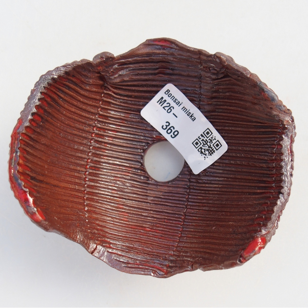 Keramická Skořápka 10 x 10 x 6 cm , barva hnědá