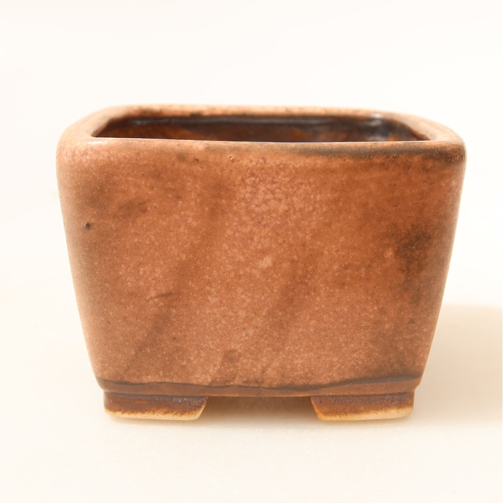 Keramická bonsai miska 6,5 x 6,5 x 4,5 cm, barva růžová