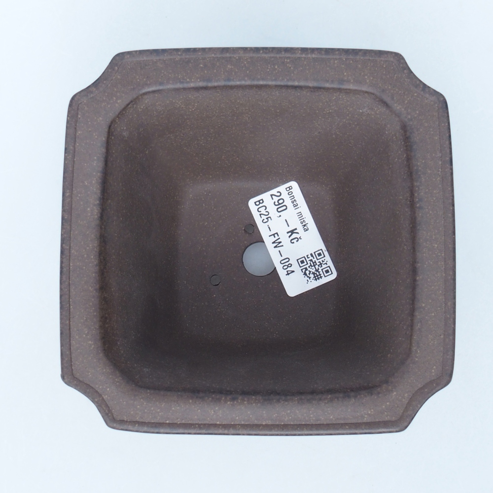 Miska 12 x 12 x 7,5 cm barva hnědookrová