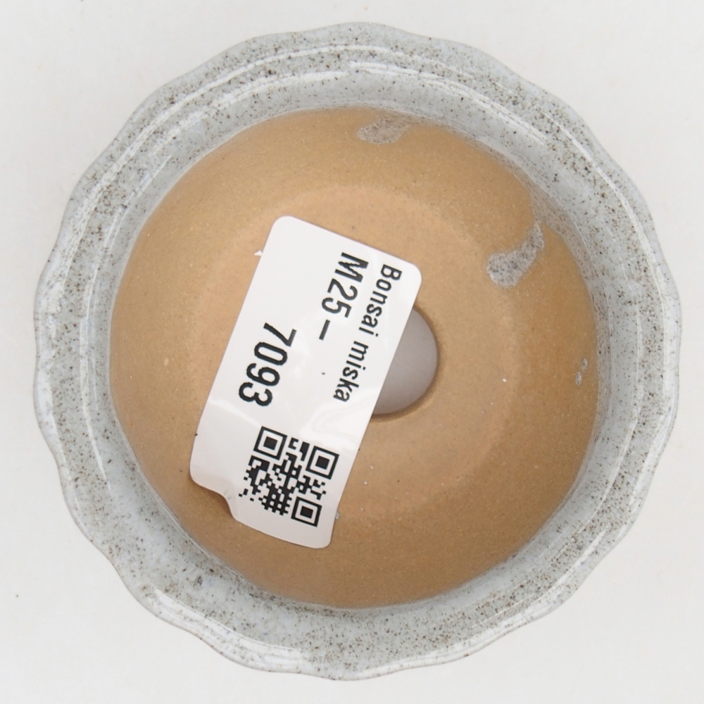 Keramická bonsai miska 7 x 8,5 x 3,5 cm, barva šedá