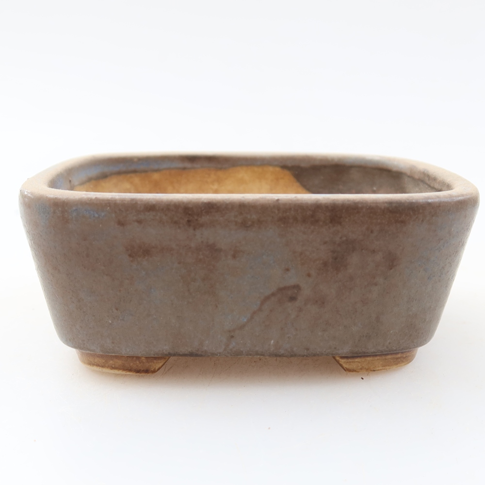 Keramická bonsai miska 10 x 8,5 x 4 cm, barva modrá