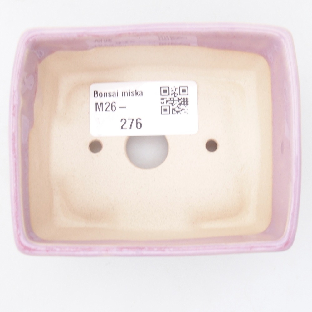 Mini bonsai miska 9 x 7 x 4 cm, barva růžová