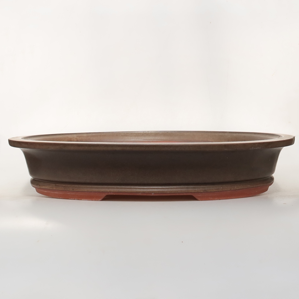 Keramická Miska  46 x 36 x 8,5 cm , barva hnědá