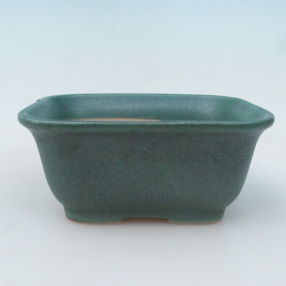 Bonsai miska + podmiska H38 - 12x10x5,5 cm. - zelená