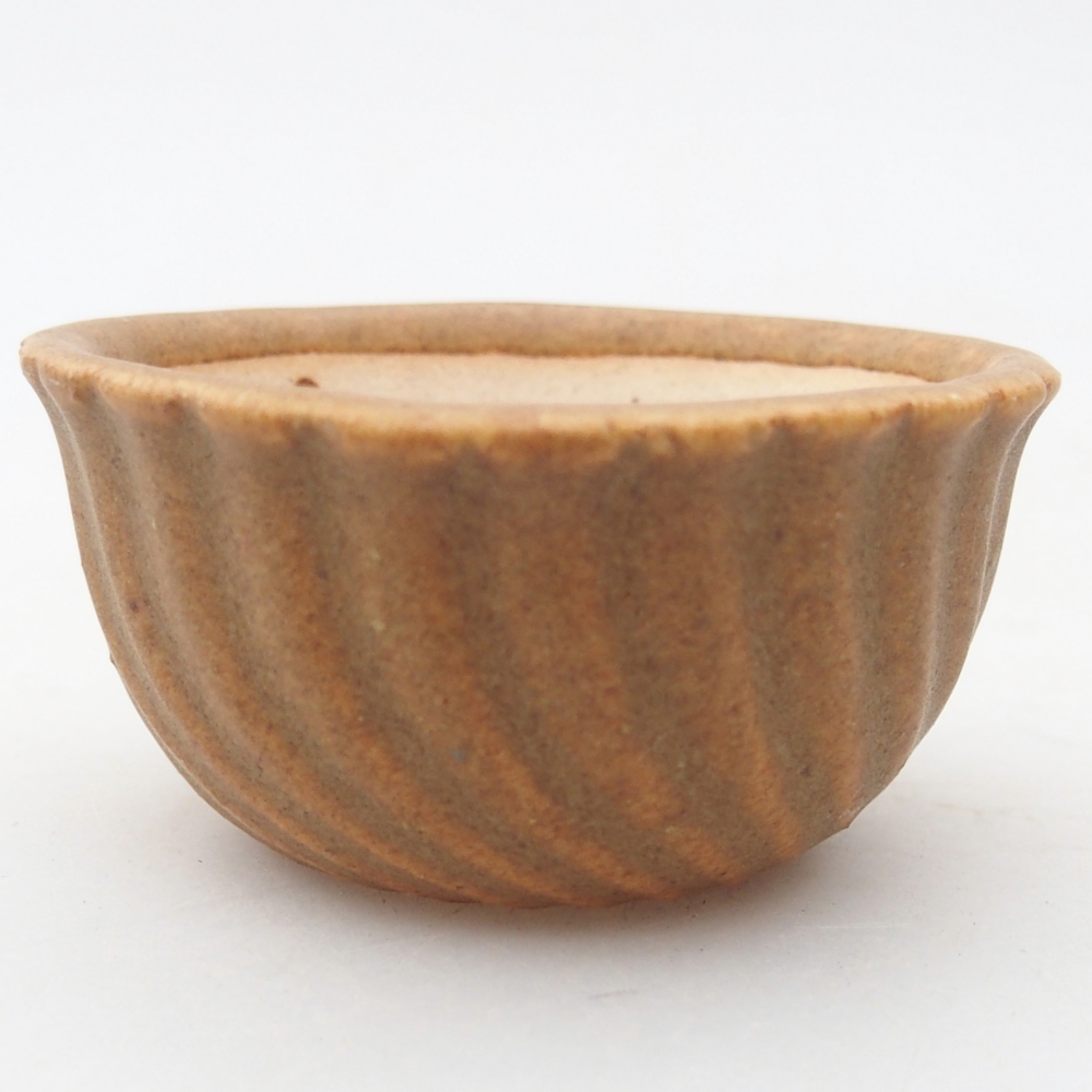 Mini bonsai miska 5,5 x 5,5 x 3 cm, barva hnědá