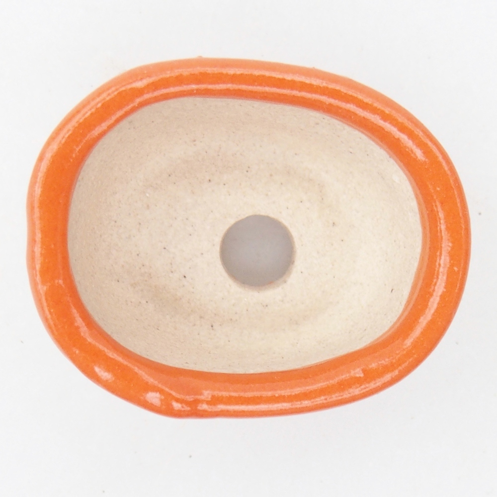 Mini bonsai miska 3 x 2,5 x 2 cm, barva oranžová