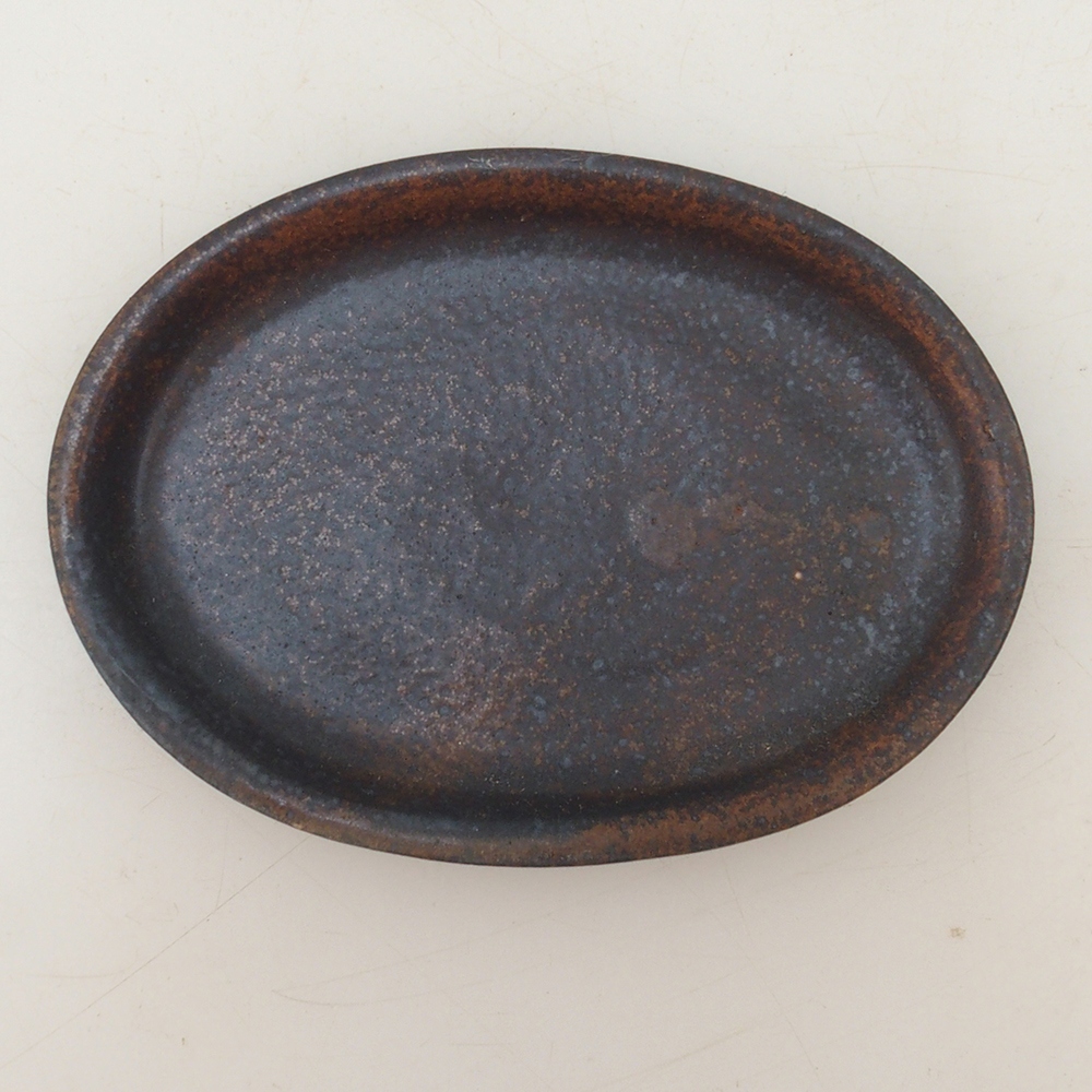Keramická podmiska H04 - 10,5 x 8 x 1 cm - hnědá