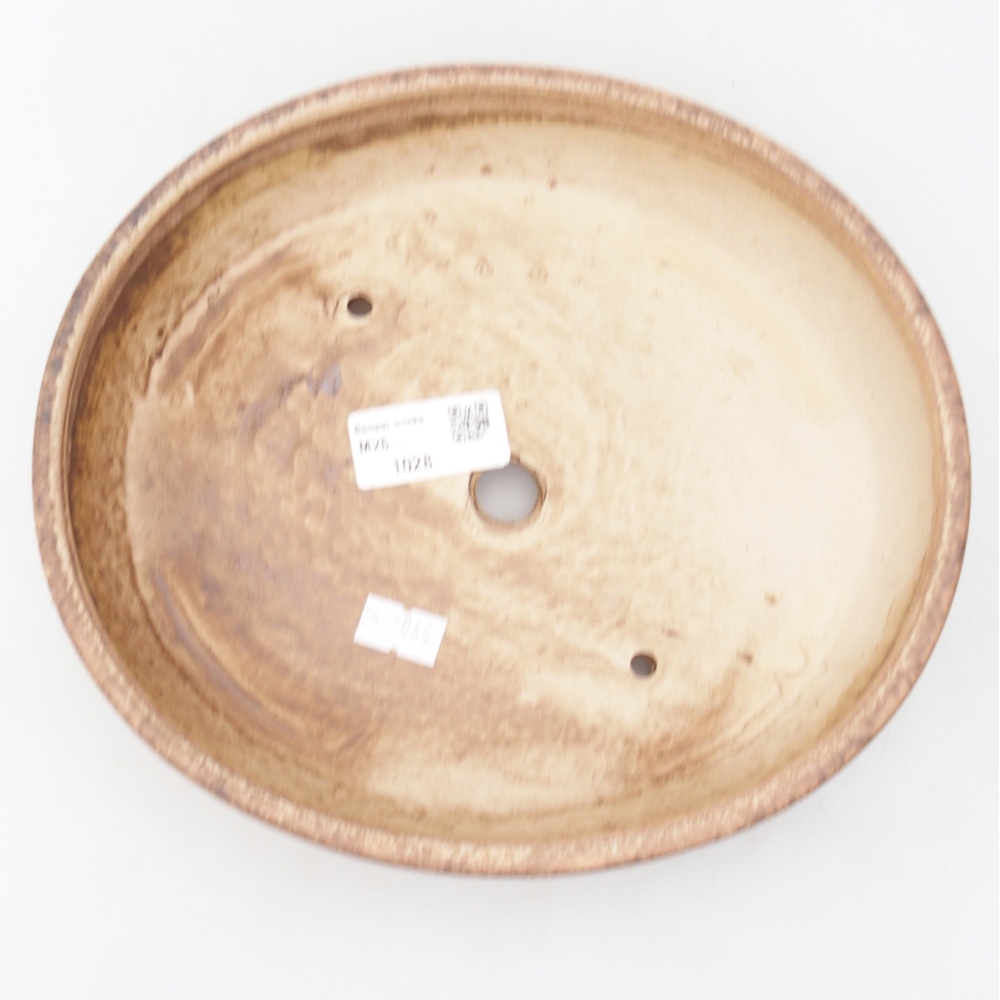 Keramická bonsai miska 22,5 x 20 x 4,5 cm, barva růžová