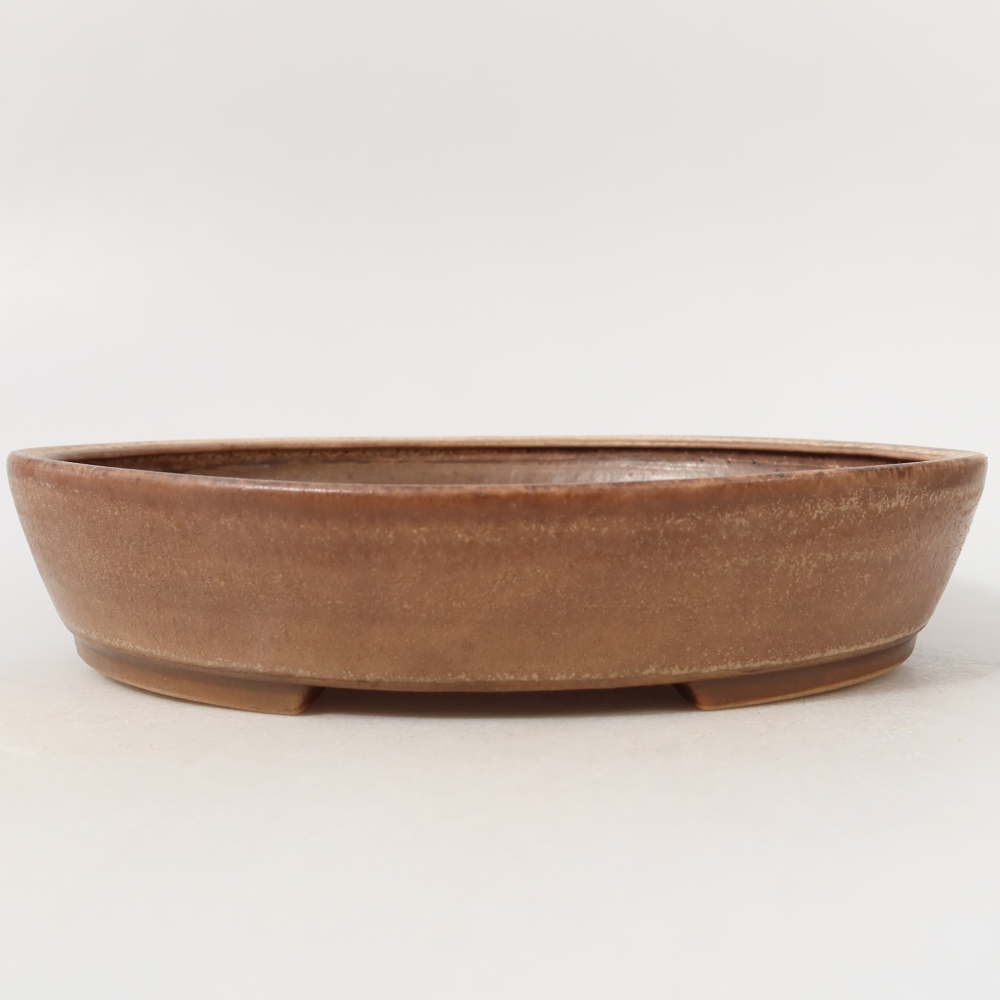 Keramická bonsai miska 22,5 x 20 x 4,5 cm, barva růžová