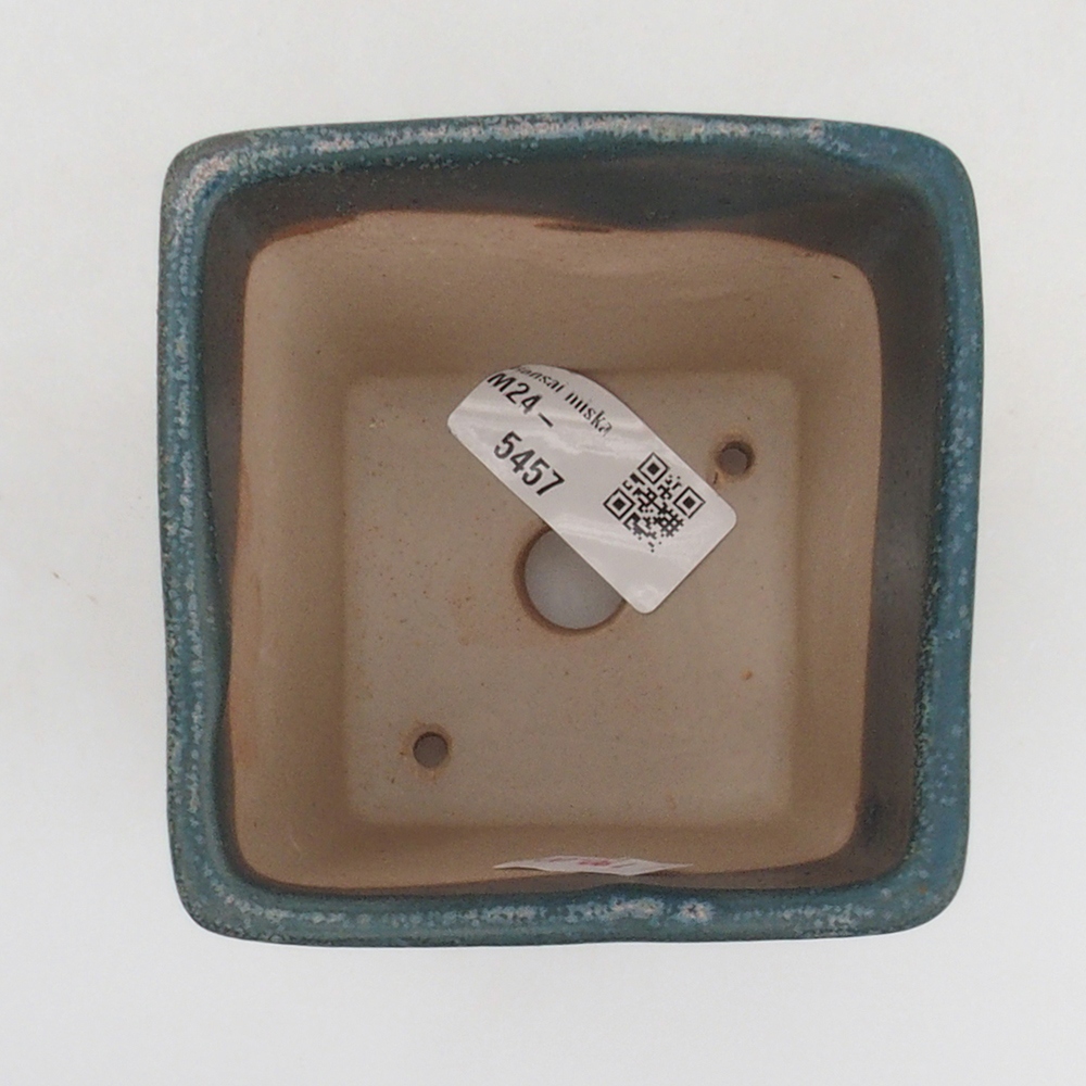 Keramická bonsai miska 8,5 x 8,5 x 10,5 cm, barva modrá