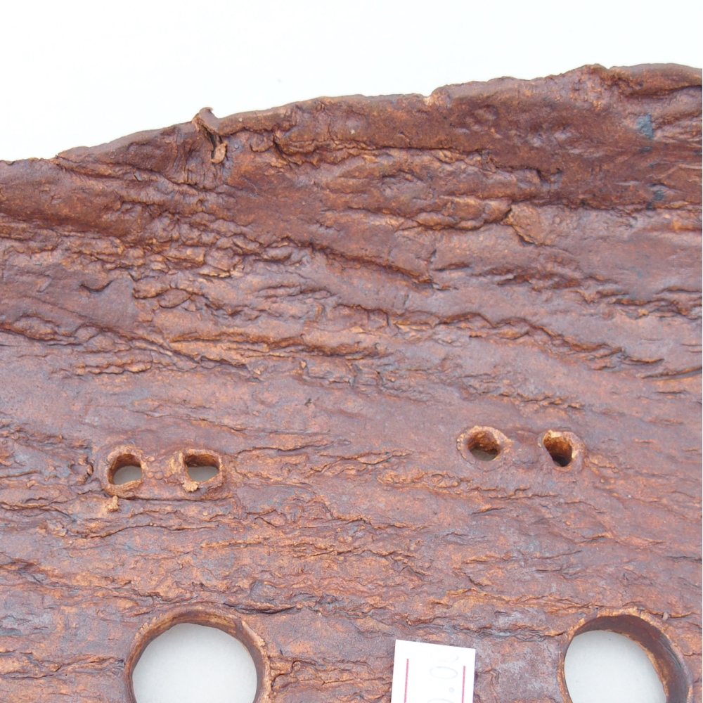 Keramická Skořápka  32,5 x 18 x 5,5 cm , barva hnědá