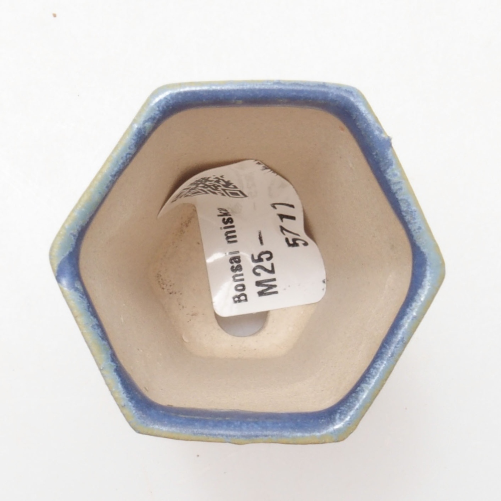 Mini bonsai miska 4,5 x 4,5 x 6,5 cm, barva modrá