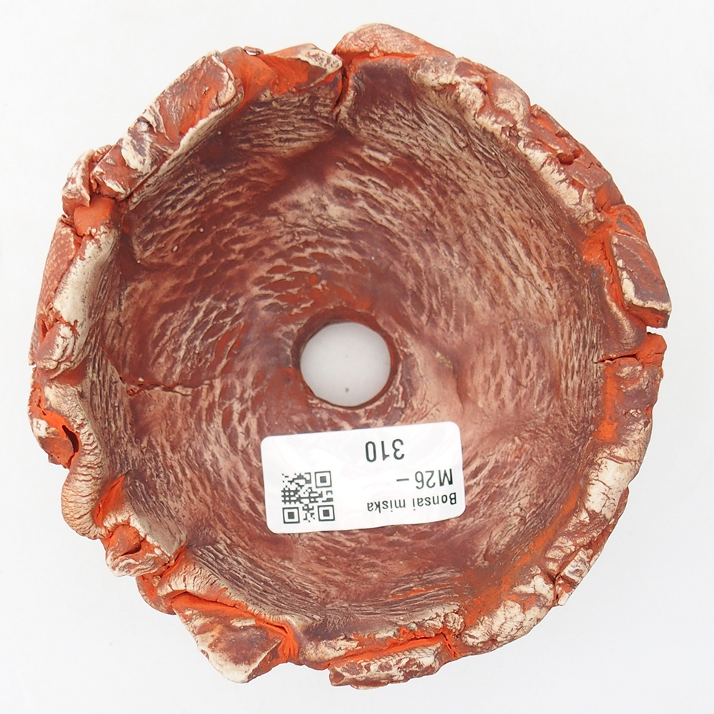 Keramická Skořápka 11 x 11 x 6,5 cm , barva oranžová