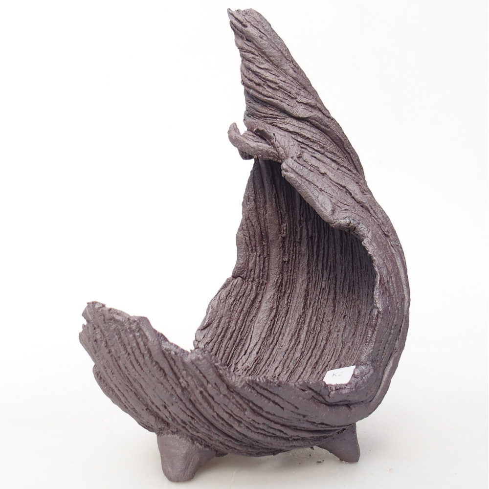 Keramická Skořápka 10 x 7,5 x 14,5 cm , barva kovová