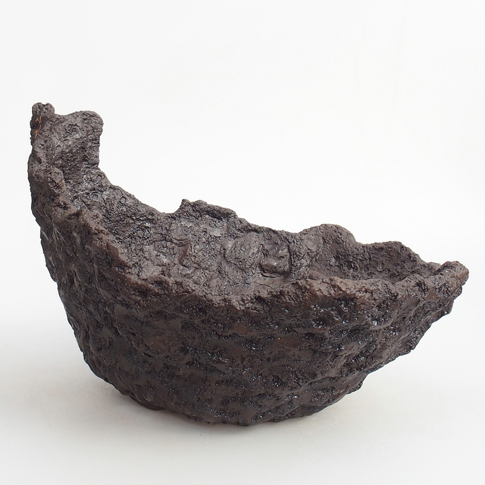 Keramická Skořápka 23 x 20 x 18 cm , barva hnědá