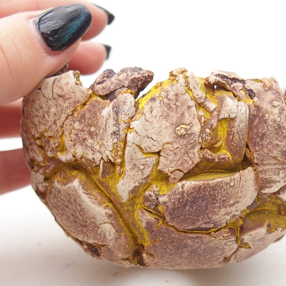 Keramická Skořápka 9,5 x 9 x 7 cm , barva žlutá