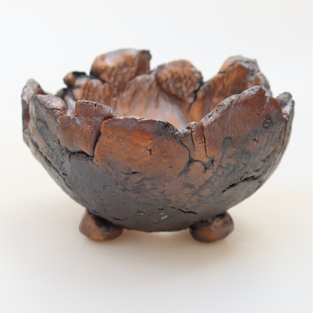 Keramická Skořápka 10,5 x 10,5 x 7 cm , barva hnědá