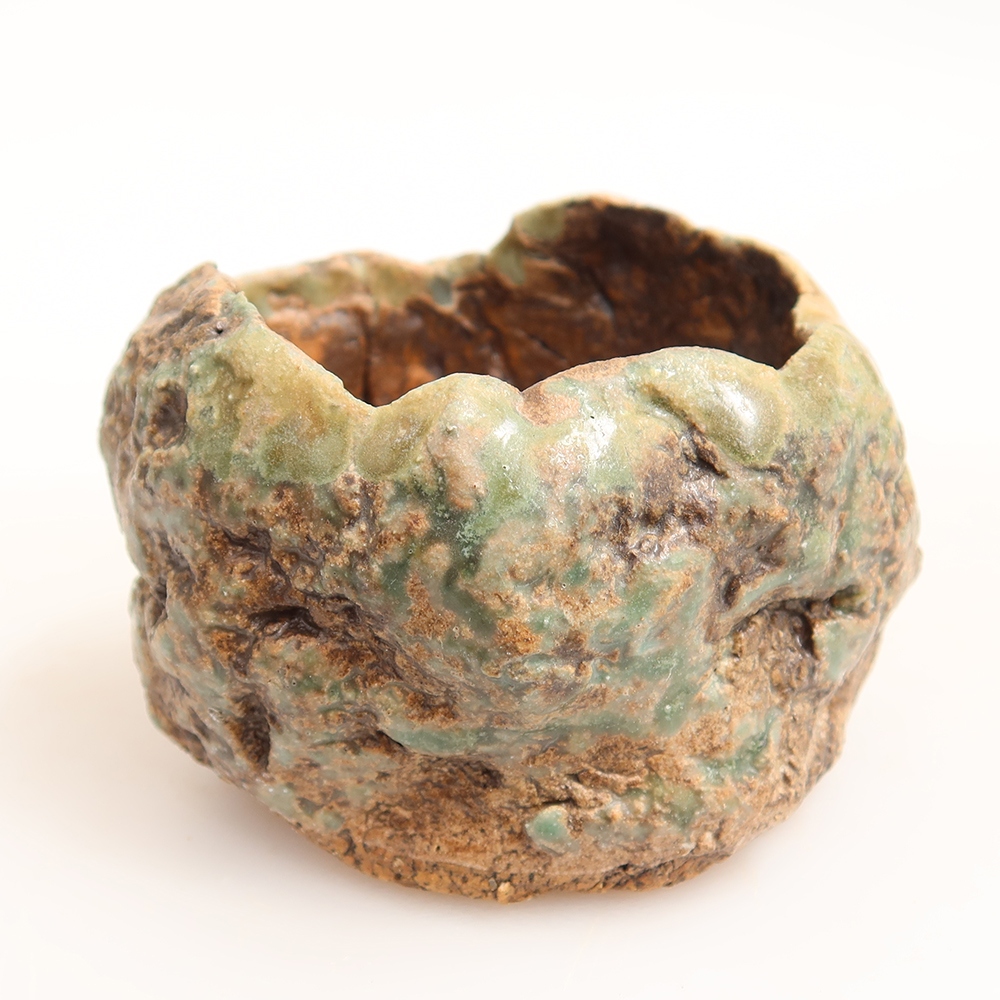 Keramická Skořápka  6 x 5,5 x 5 cm , barva zelená