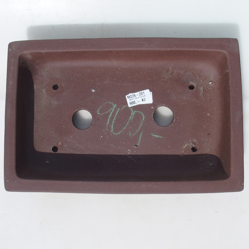 Bonsai miska 36,5 x 24 x 6,5 cm berva hnědá