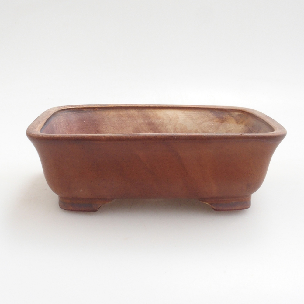 Keramická bonsai miska 14,5 x 12 x 4,5 cm, barva hnědá