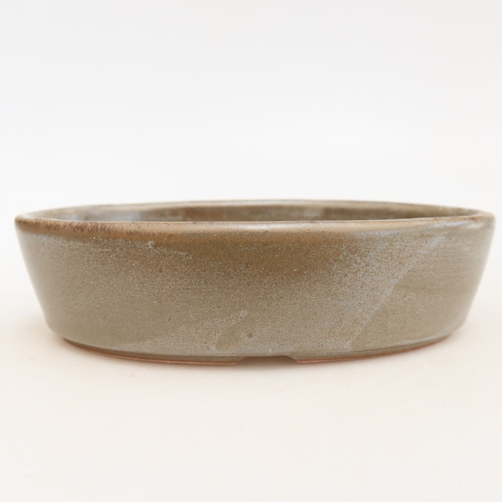 Keramická bonsai miska 16,5 x 11,5 x 4,5 cm, barva hnědá