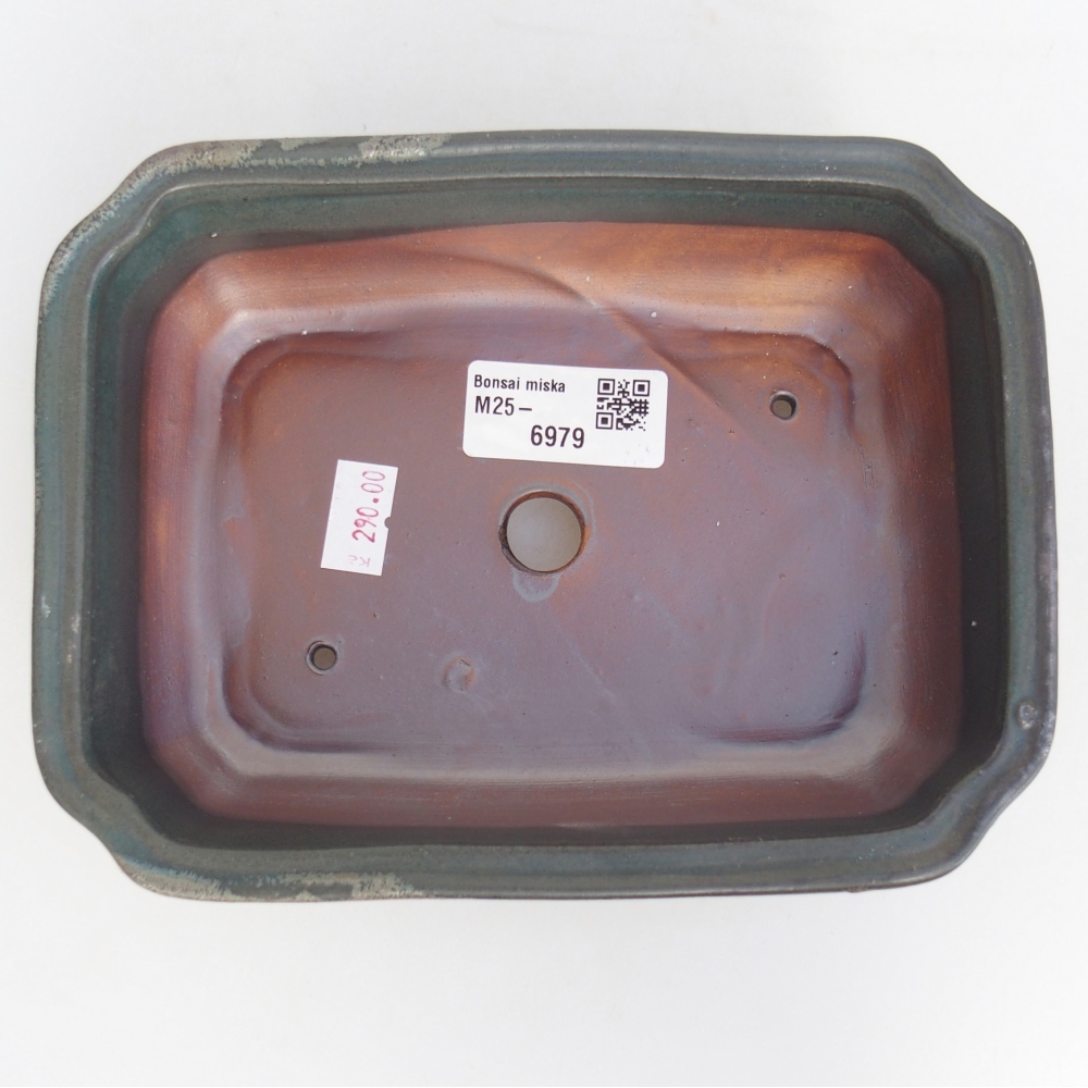 Keramická bonsai miska 18 x 13,5 x 5 cm, barva šedá