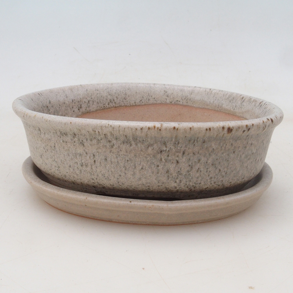 Bonsai miska + podmiska H04 - béžová