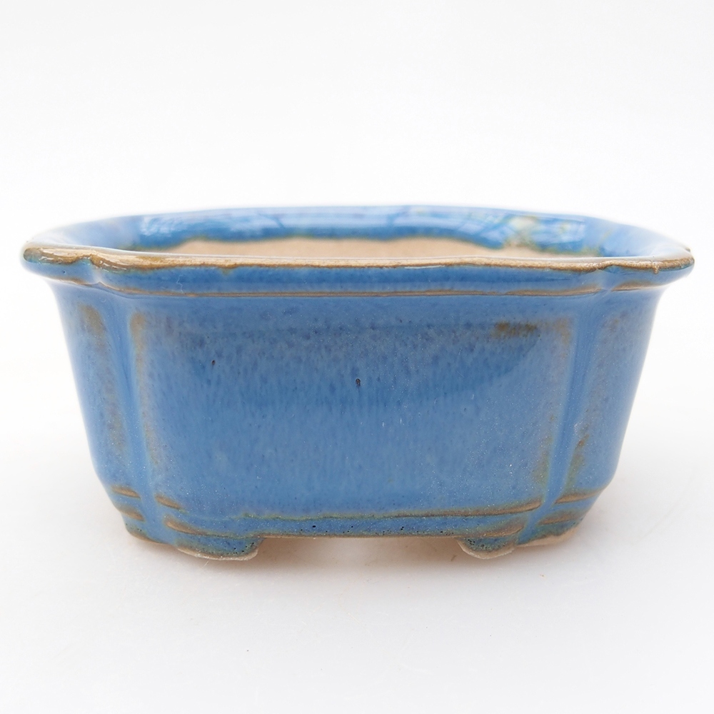 Mini bonsai miska 7,5 x 7 x 3 cm, barva modrá