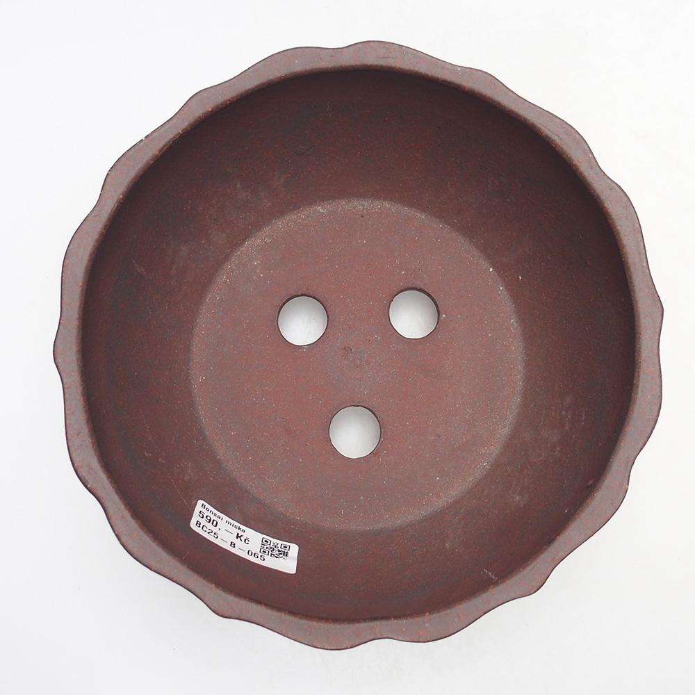 Miska 19 x 19 x 9,5 cm barva hnědočervená