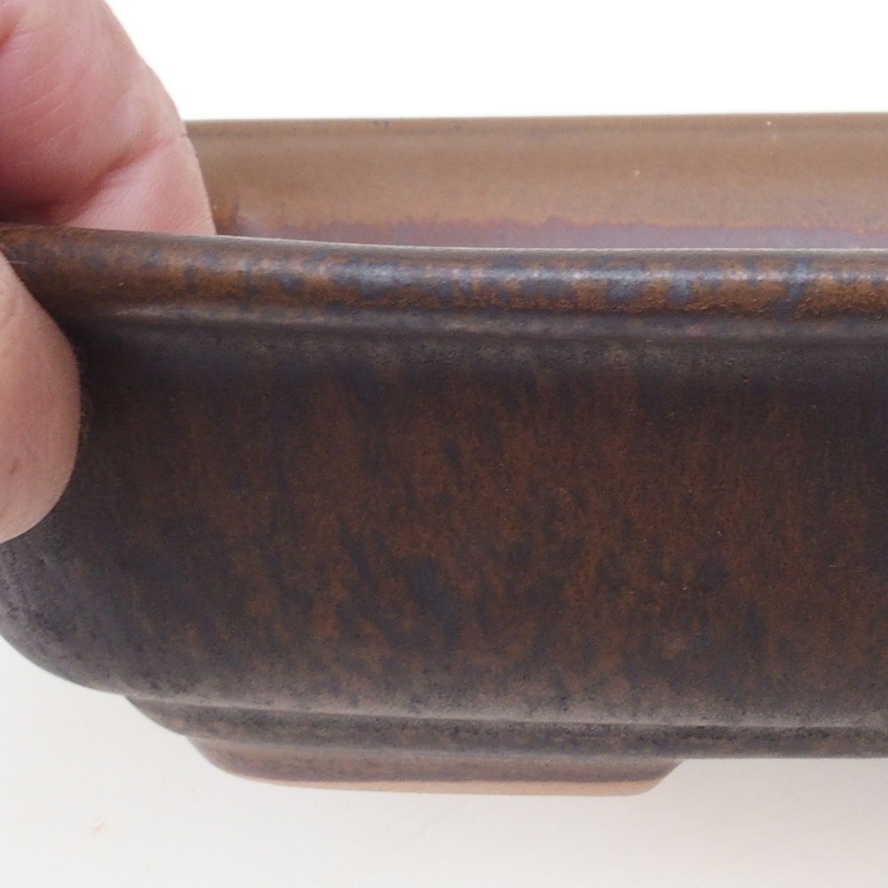 Bonsai miska H09 - 30 x 23 x 7,5 cm. - hnědá
