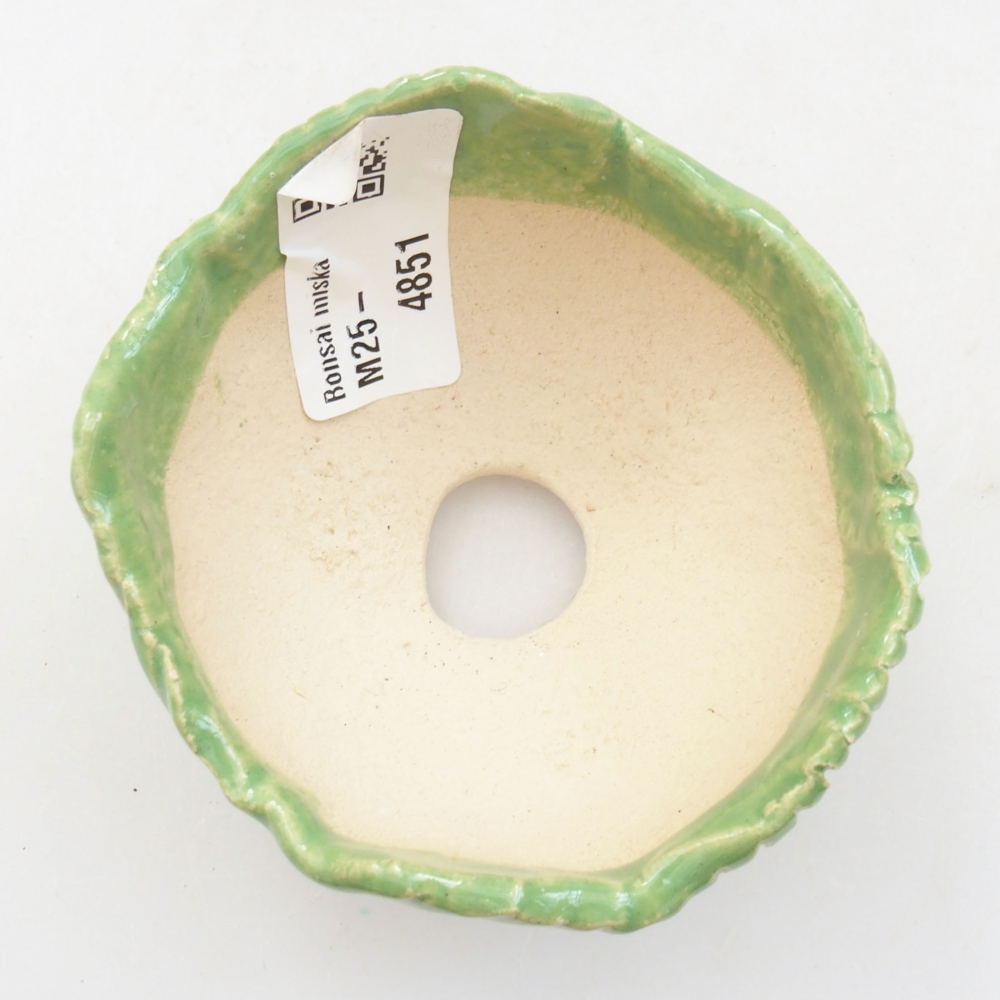 Keramická Skořápka  7,5 x 7 x 4,5 cm , barva zelená