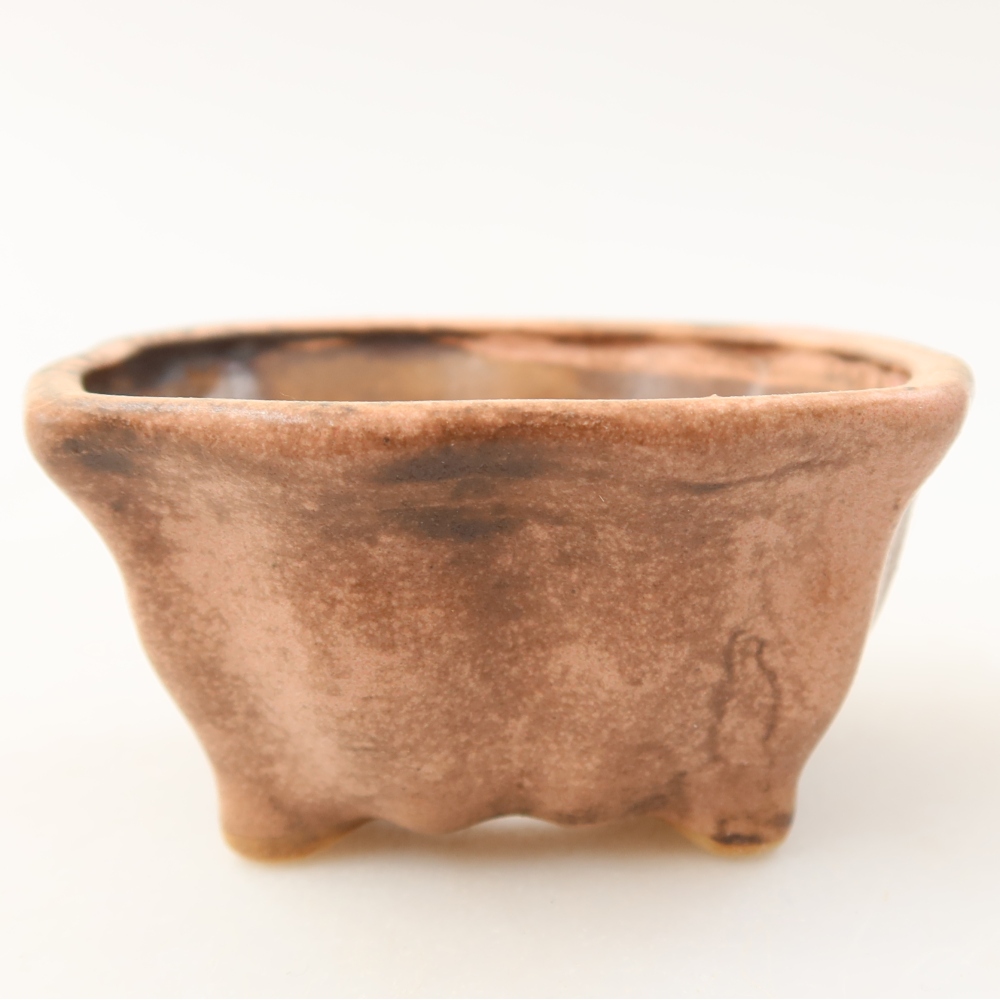 Keramická bonsai miska 7,5 x 7 x 3,5 cm, barva růžová