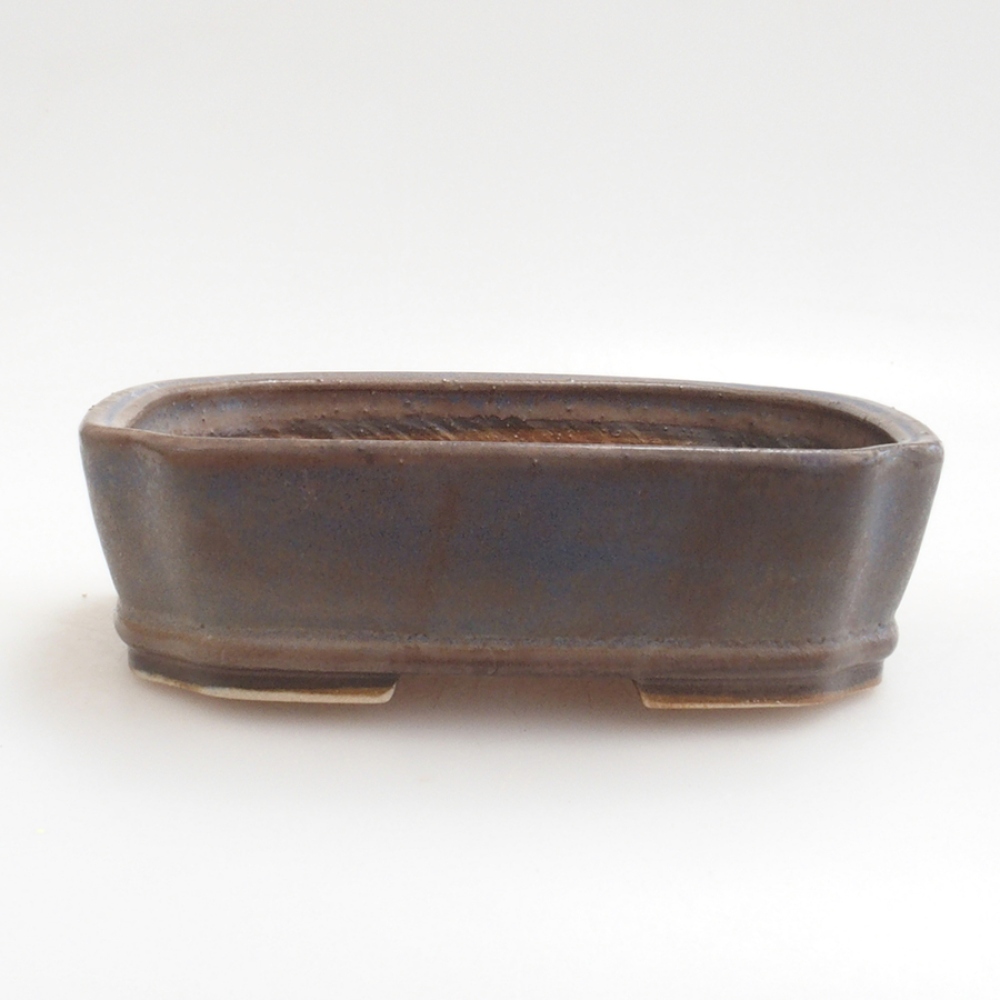 Keramická bonsai miska 17 x 14 x 4,5 cm, barva modrá