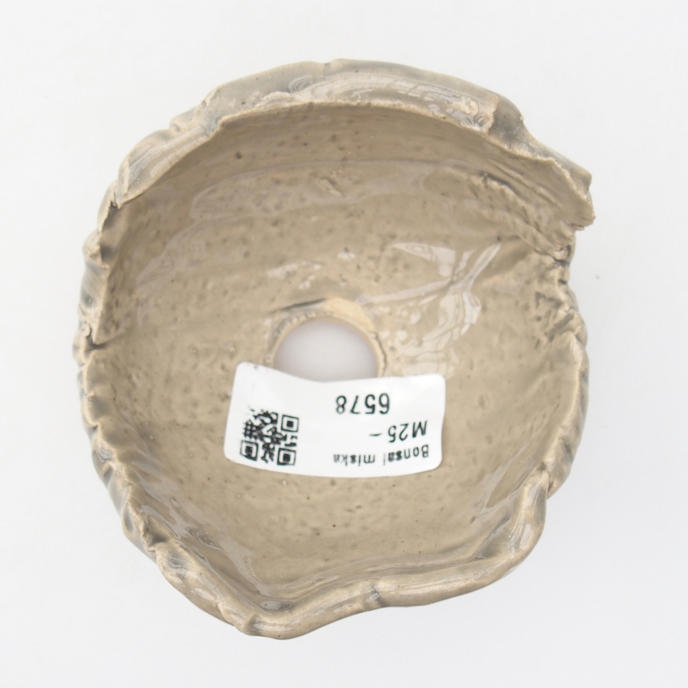 Keramická Skořápka  8,5 x 8,5 x 6 cm , barva béžová