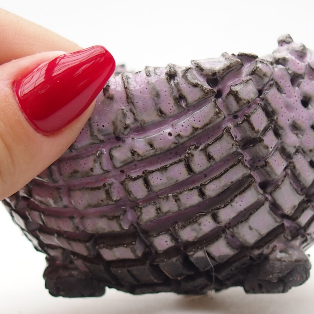 Keramická Skořápka  9 x 8 x 6,5 cm , barva fialová