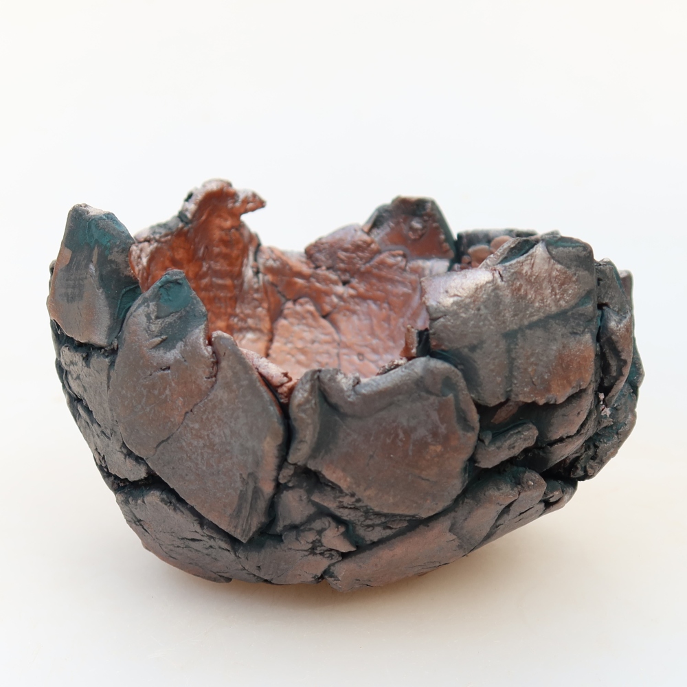 Keramická Skořápka  10,5 x 10,5 x 7 cm , barva zelená
