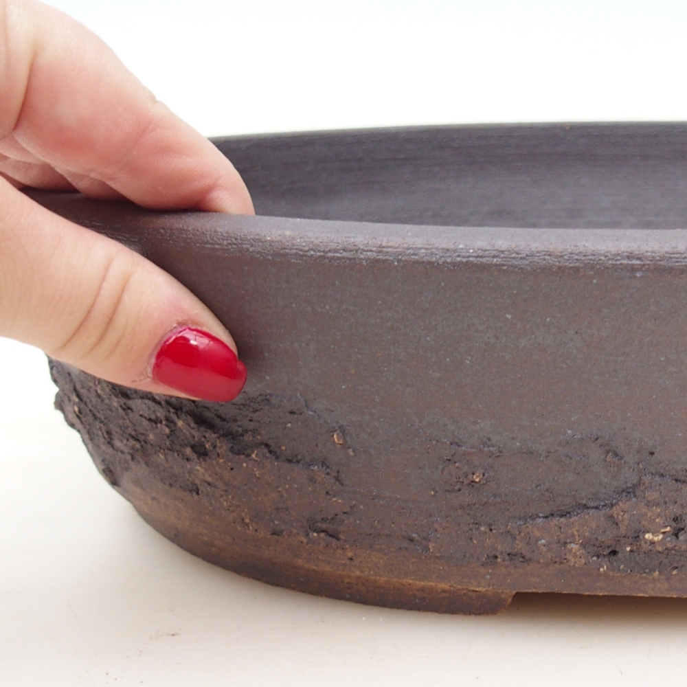 Bonsai miska 32,5 x 26 x 7 cm , barva hnědá