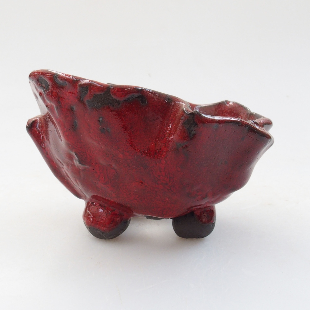 Keramická Skořápka  8,5 x 8 x 6 cm , barva červená