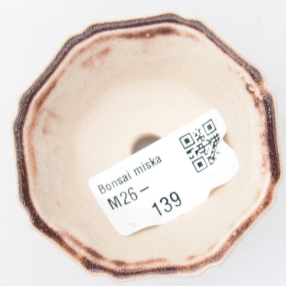 Mini bonsai miska 6 x 6 x 3 cm, barva růžová