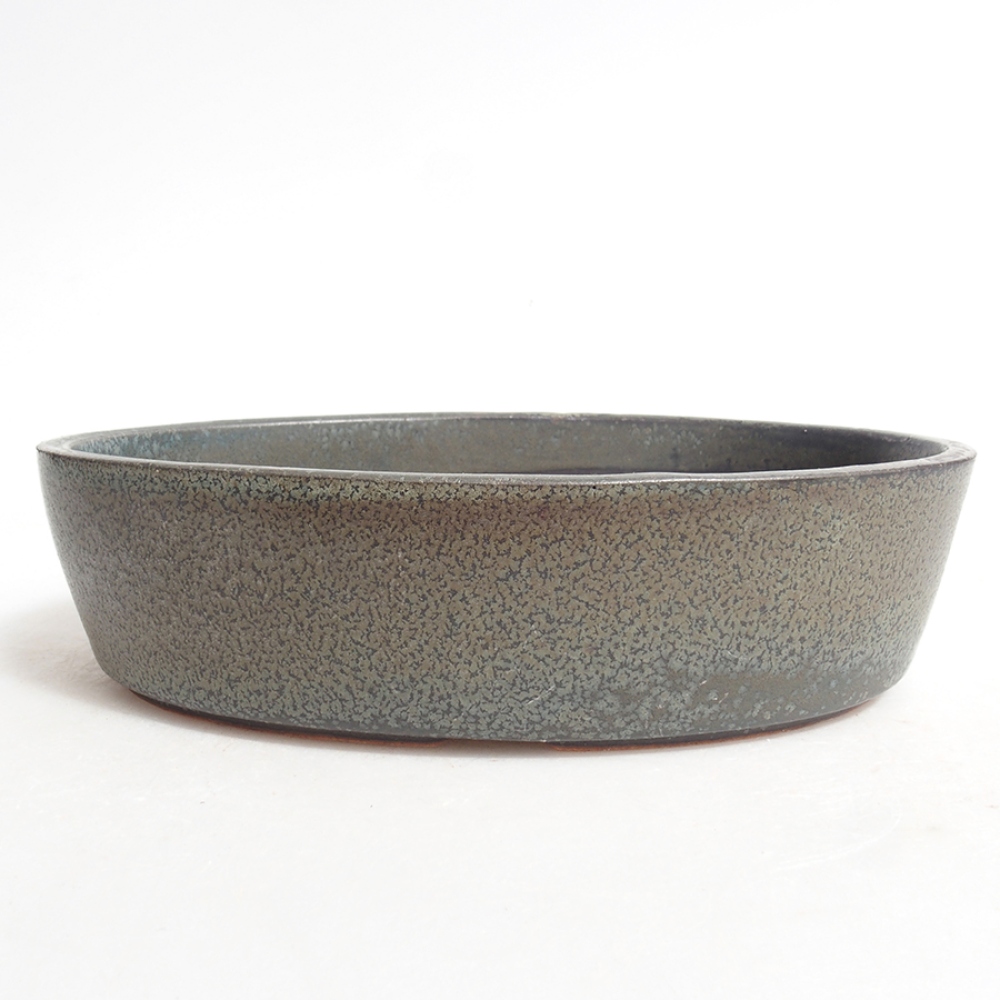 Keramická bonsai miska 16,5 x 11 x 4 cm, barva šedá
