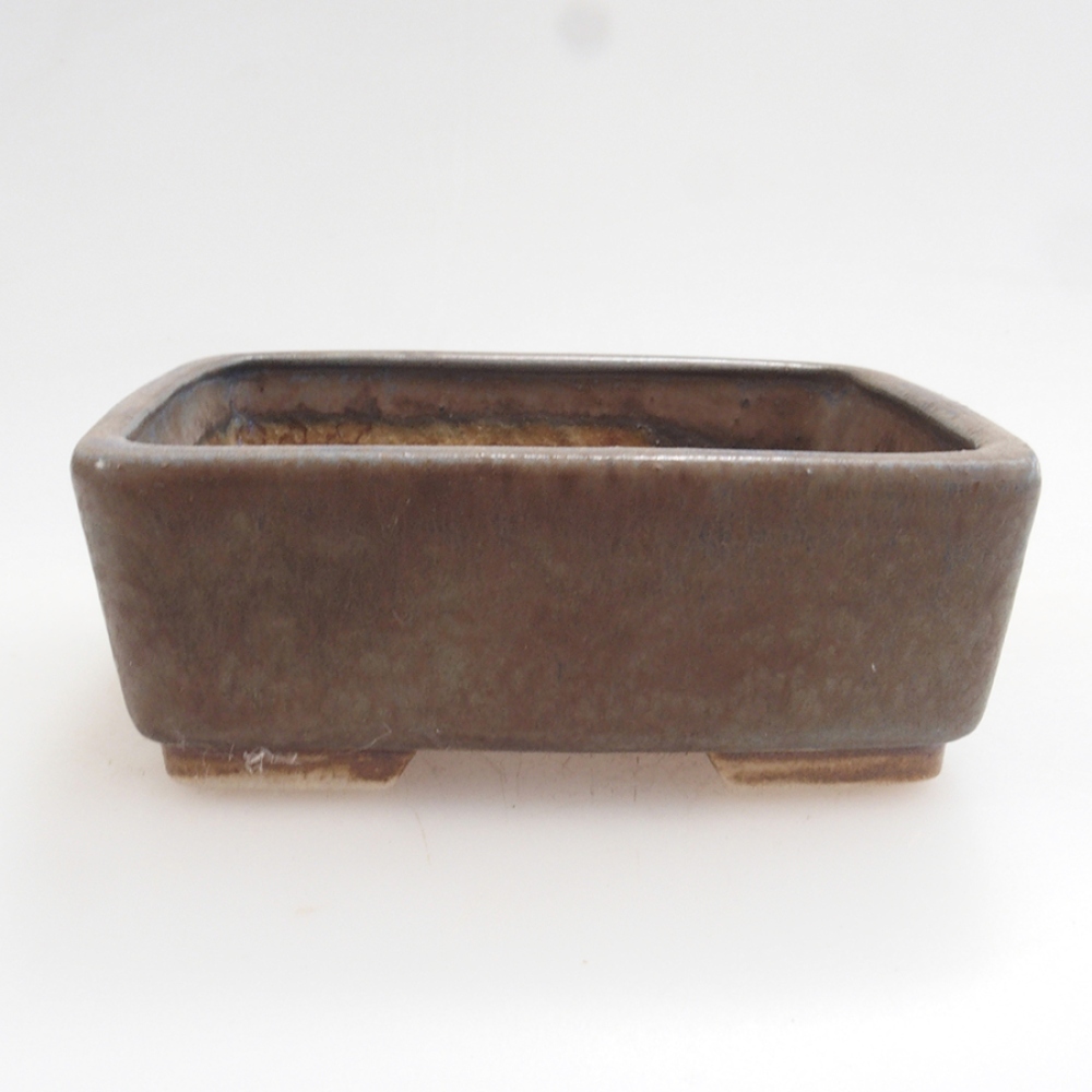 Keramická bonsai miska 9,5 x 8 x 3,5 cm, barva hnědá