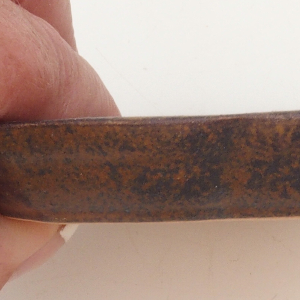 Keramická podmiska H95 - 8 x 8 x 1 cm - hnědá