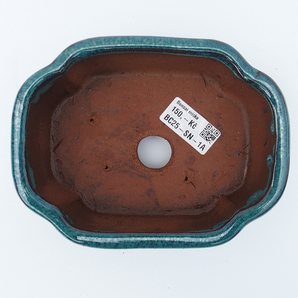 Miska 16 x 13 x 5,5  cm barva zelenomodrá