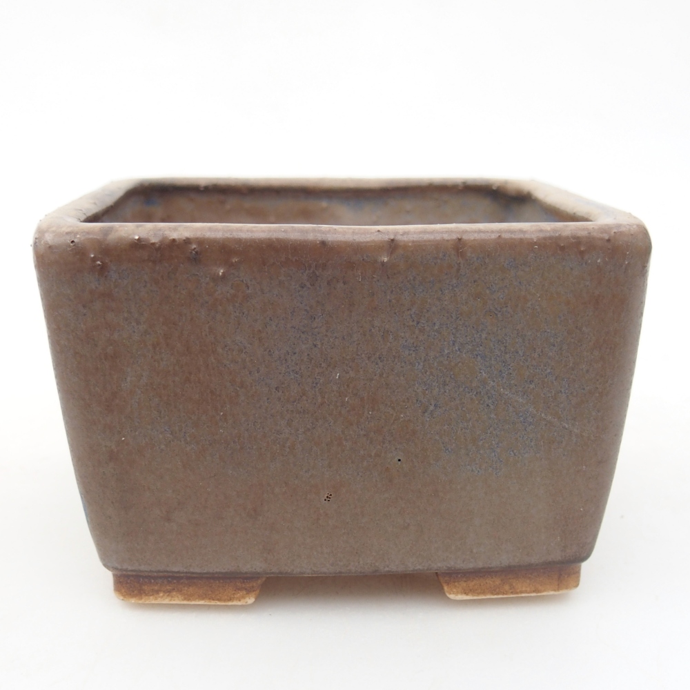 Keramická bonsai miska 8,5 x 8,5 x 5,5 cm, barva modrá