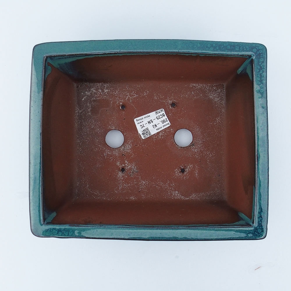 Miska 26 x 21,5 x 10 cm barva modrozelená