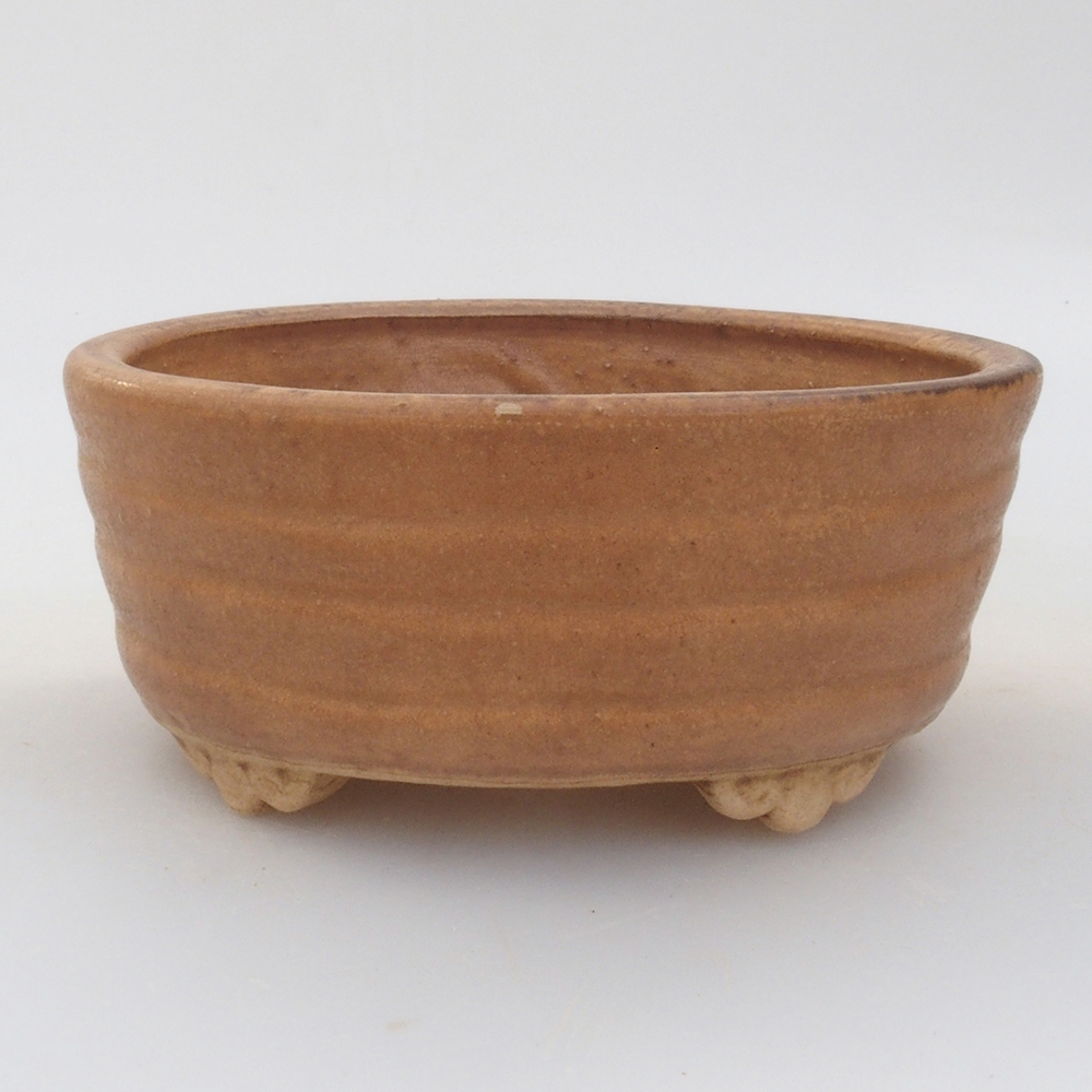 Keramická bonsai miska 10,5 x 9 x 4 cm, barva hnědá