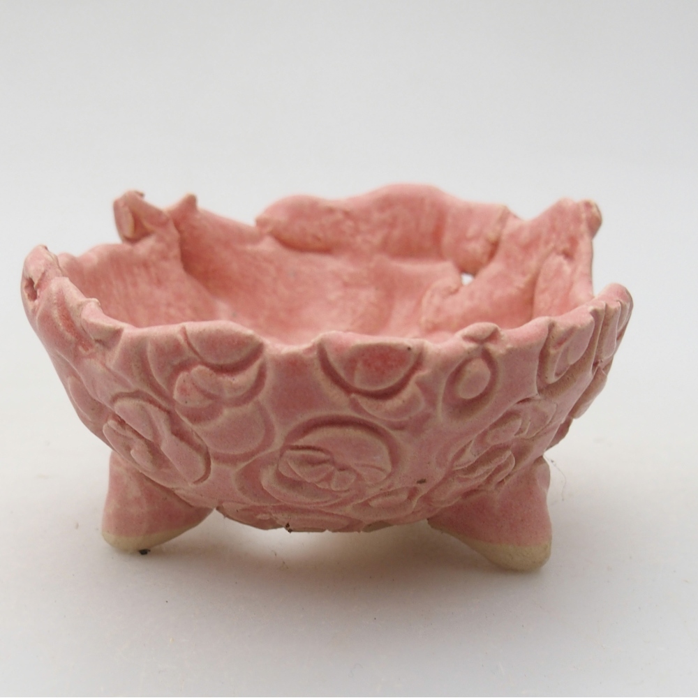 Keramická Skořápka  8,5 x 8 x 5 cm , barva růžová