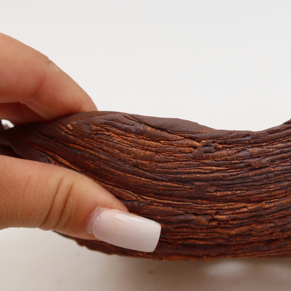 Keramická Skořápka  20 x 17 x 7,5 cm , barva hnědá
