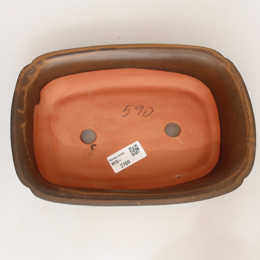 Keramická Miska  24 x 17 x 6 cm , barva hnědá